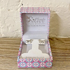 NEW: Sterling Silver .925 UNICORN Magical Fantasy Whimsical Post Stud Earrings